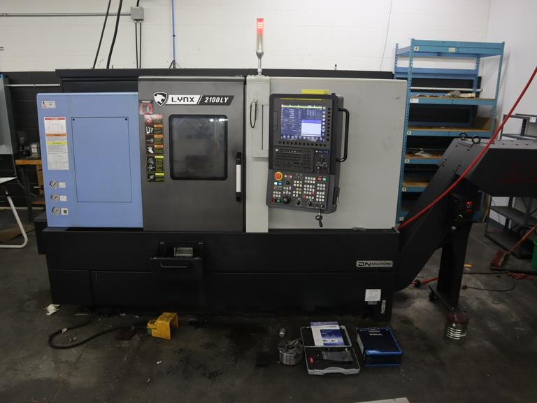 DN Solutions Lynx 2100LYA CNC Lathe Turning Center, Live Milling, Y-Axis, C-Axis, Tailstock - New 2022