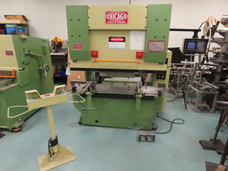Chicago Dreis & Krump HPB 4015 CNC Hydraulic Press Brake, Chicago SN-320D Control, 45 Ton, 60" Bed