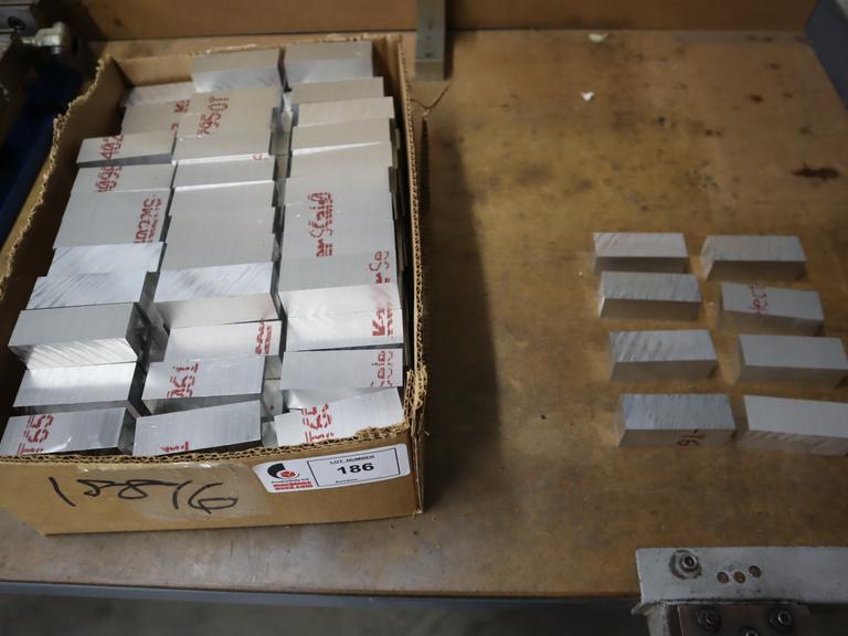 T6061 Aluminum Blanks, Approx 150 pcs Cut Size 3.5" x 1.5" x 1..25"