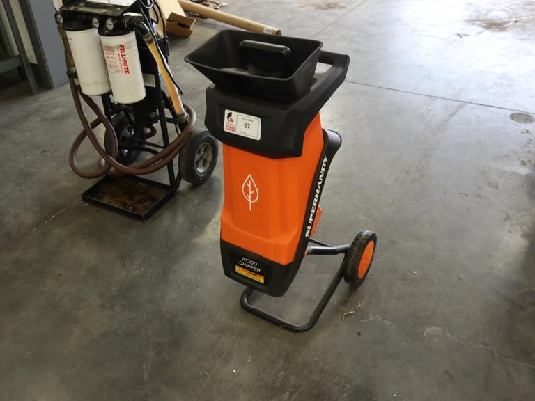 SuperHandy GUT018 Electric Wood Chipper, Portable - Single Phase
