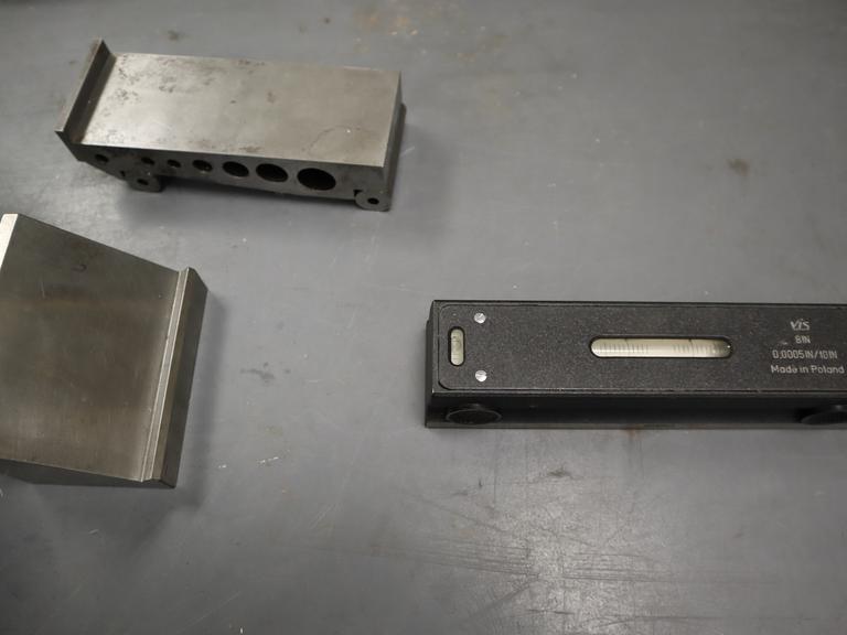 VIS 8" Precision Level .0005IN, 2.5" x 6" Precision Sine Bar, Angle Block