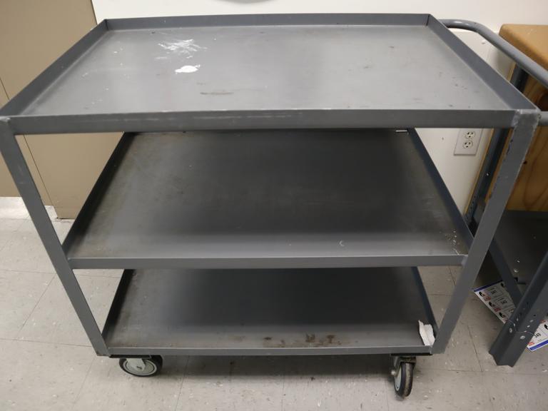JamCo Steel 3 Shelf Rolling Shop Cart