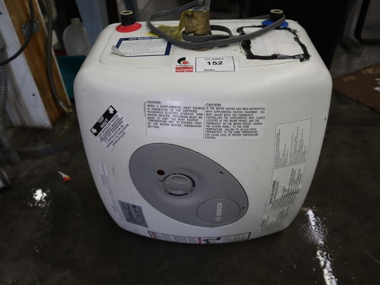 BOSCH Mini Electric Tank Water Heater: 7 gal, 120V, 1,440 W, Single Phase, 14.5 in x 17.5 in