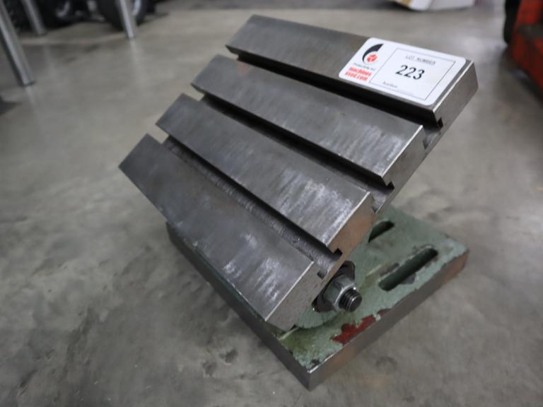 Adjustable T-Slotted Cast Iron Angle Plate