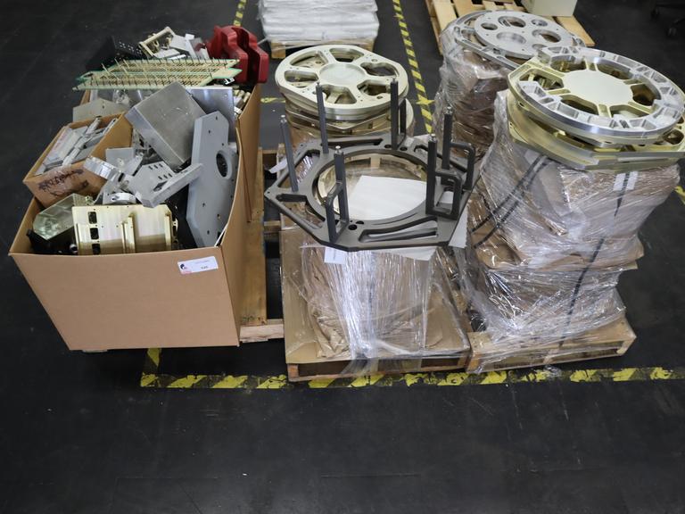 Pallets of Aluminum Scrap Parts and Some Steel Hardware