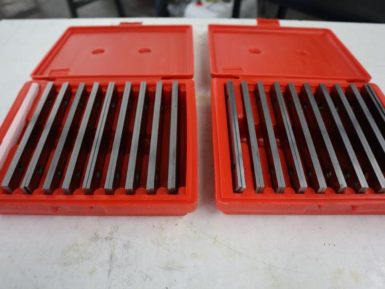Steel Parallel Sets 6" x 1/8" (2 Sets) In Plastic Cases 1/2" -1-5/8"
