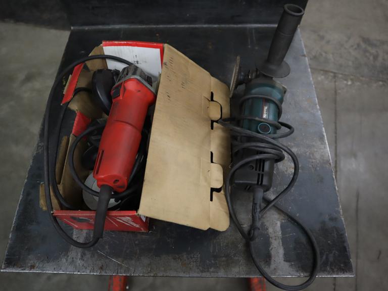 Milwaukee and Makita 4.5" Corded Angle Grinders