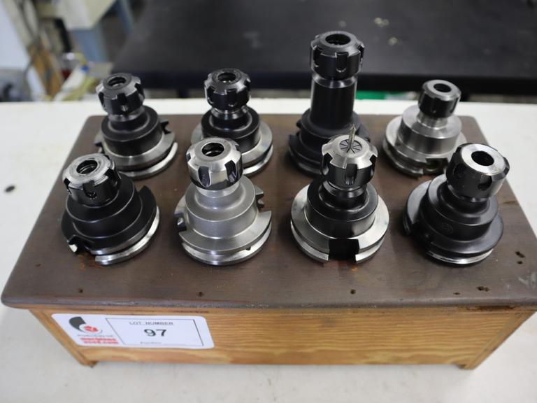 CAT40 Tool Holders (8pcs), ER16 & 20 Collet Type