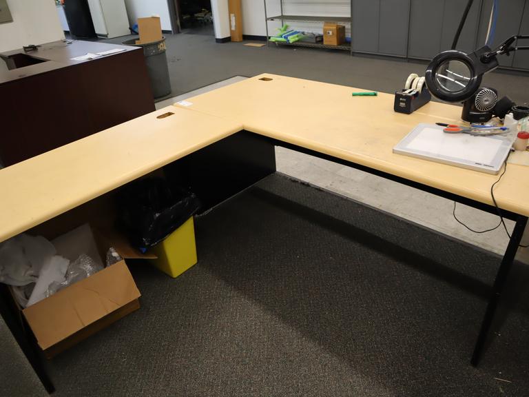 Laminate Top Work Desk with Side Return