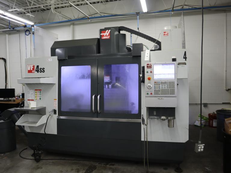 Haas VF-4SS CNC Vertical Machining Center, 50"x20"x25", 12K RPM, Probing, TS Coolant, 4th and 5th Axis Drive - New 2020