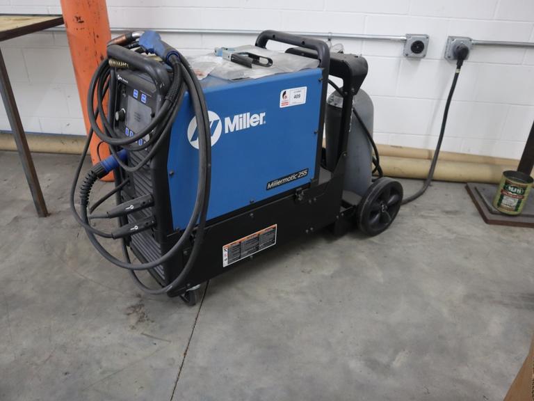MIller Millermatic 255 MIG Welder with Buil-in Wire Feed Unit, Miller Torch, Cart - Single Phase-New 2021