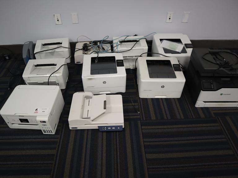 Printers and Copiers (10) And Check Scanner