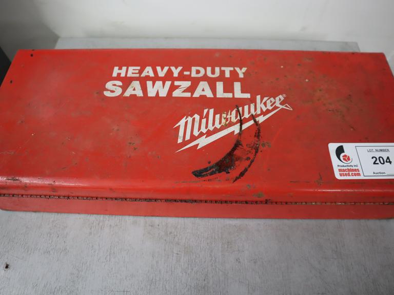 Milwaukee Corded Sawzall in Metal Case with Extra Blades