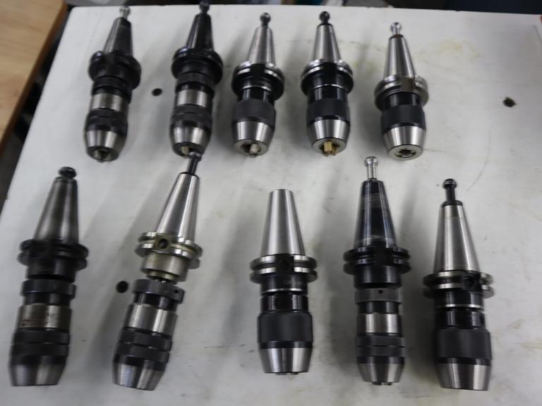 CAT40 Tool Holders (10pcs) with Jacobs and Other 1/2" Keyless Drill Chucks