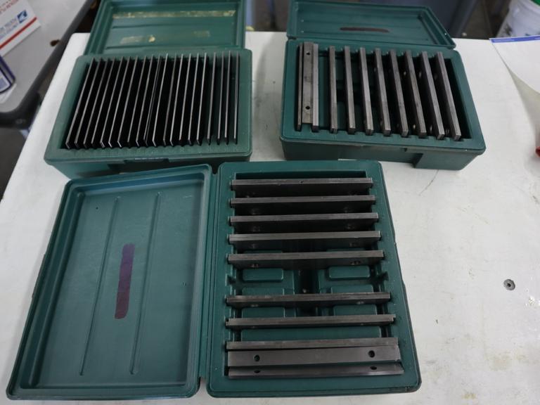 Hangda 6" Parallel Sets, (2) 1/8" Thick Steel, (1) 1/32" Thin Steel Set, 1/2" - 1-5/8" Heights