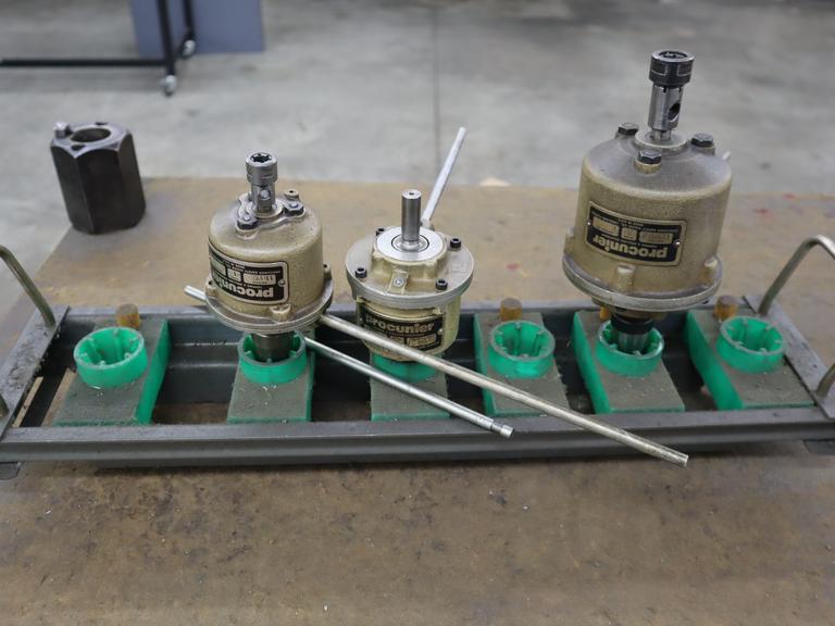 Procunier Tapping Heads, (2) Model 1'swith Straight and R8 Shank, (1) Model 2 with R8 Shank