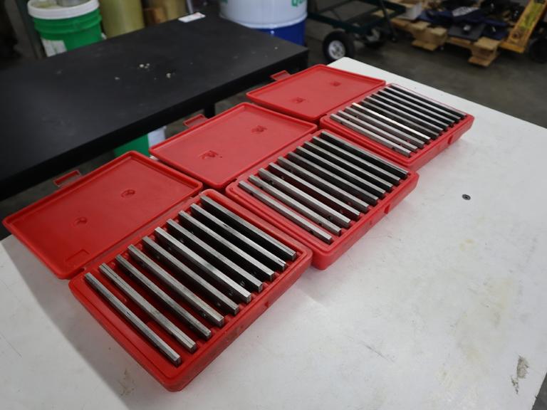 MHC 6" x 1/8" Steel Paralell Sets 1/2" - 1-5/8", (3) Full Sets in Plastic Cases