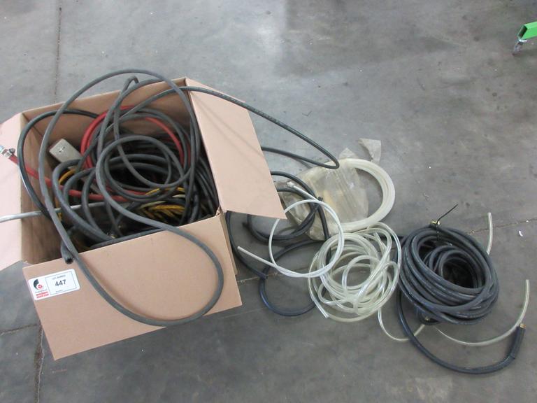 Air Hose, Electrical Cords and other Assorted Tubing and Fittings
