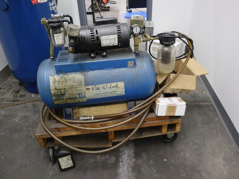 Vac-U-Lok Vacuump Pump System, 3/4 HP, Portable on Cart, SINGLE PHASE