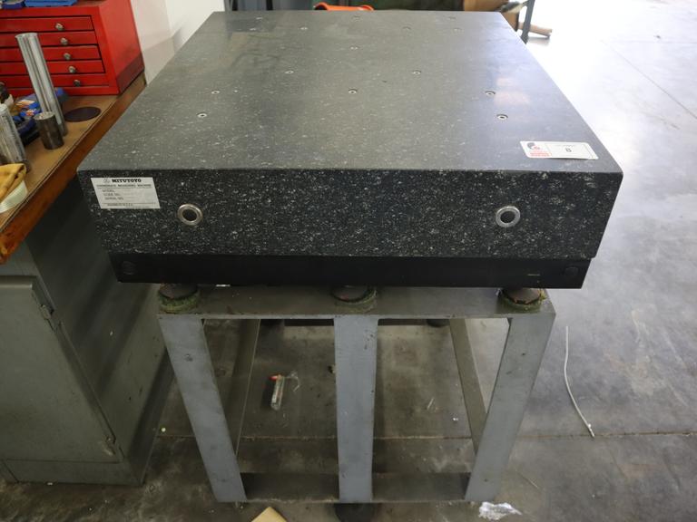 MItutoyo Granite Surface Plate with Stand, 29.5" x 33.5" x 8/25" Granite