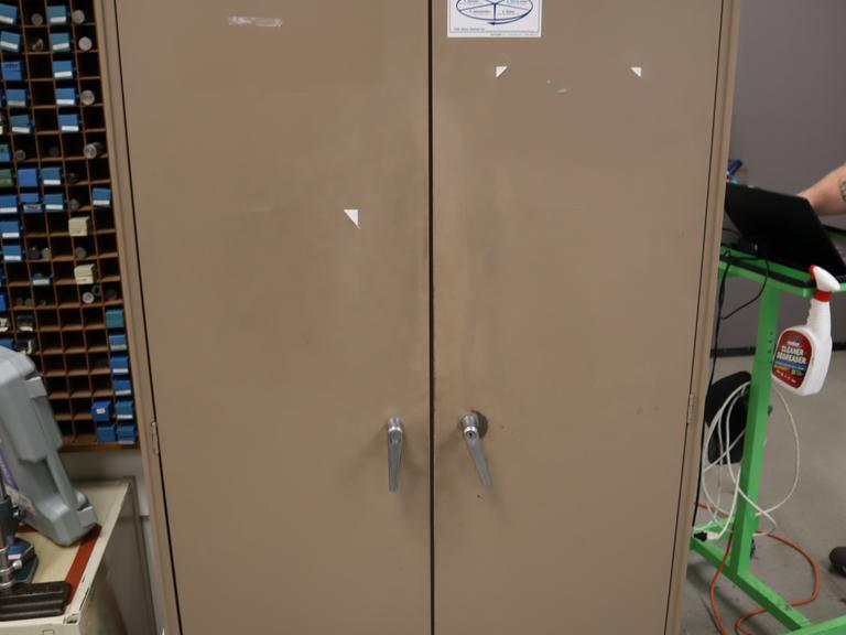Equipto 2 Door Metal Storage Cabinet with 6 Adjustable Shelves
