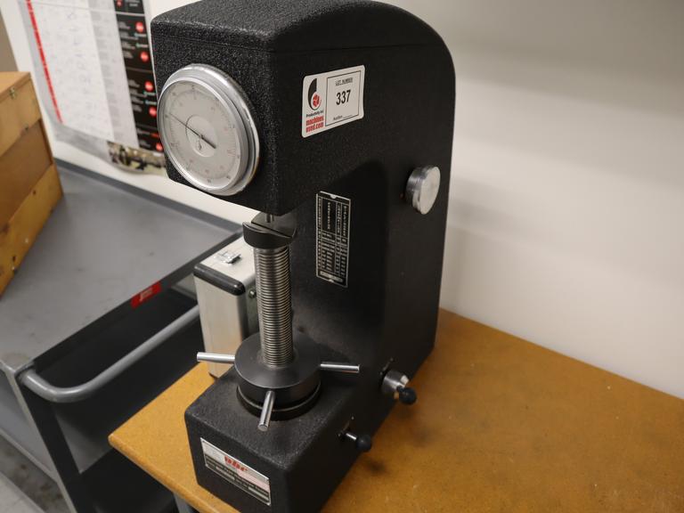 MHC Model 6639-2030 Rockwell Type Hardness Tester with Accessories In Case