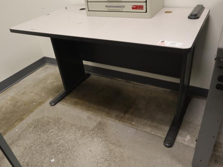 Work Table with Formica Top - CONTENTS NOT INCLUDED