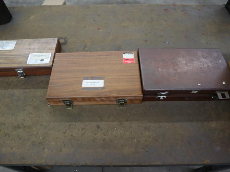 Mitutoyo, SPI, and Other Gage Block Sets in Wood Cases **Sets Not Complete**