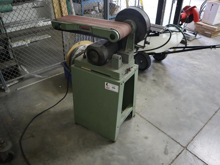 Central Machinery Combination Belt | Disc Sander Grinder, 6" Belt, 9" Disc, Metal Base, Single Phase
