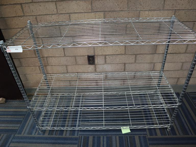 Wire Rack Unit with 3 Adjustable Shelves