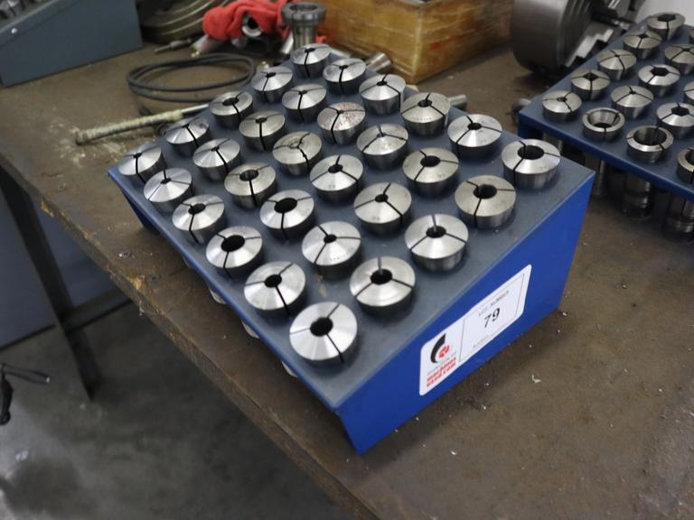 5C Collets with Metal Divider Rack