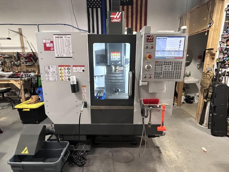 Haas Mini Mill CNC Vertical Machining Center, 8K Spindle, 10 Station ATC, Chip Auger, Probing, High Speed Machining - NEW 2025