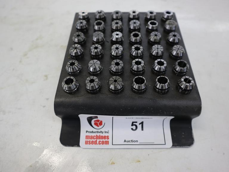 ER16 Flex Collets with Metal Divider Rack