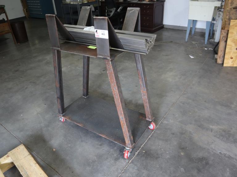Steel Cart with Stainless Steel .5625 Hex Material Surplus Stock