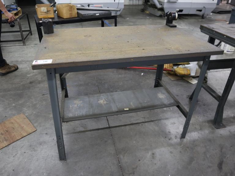 Work Bench with (2) 40 Taper Tool Vises