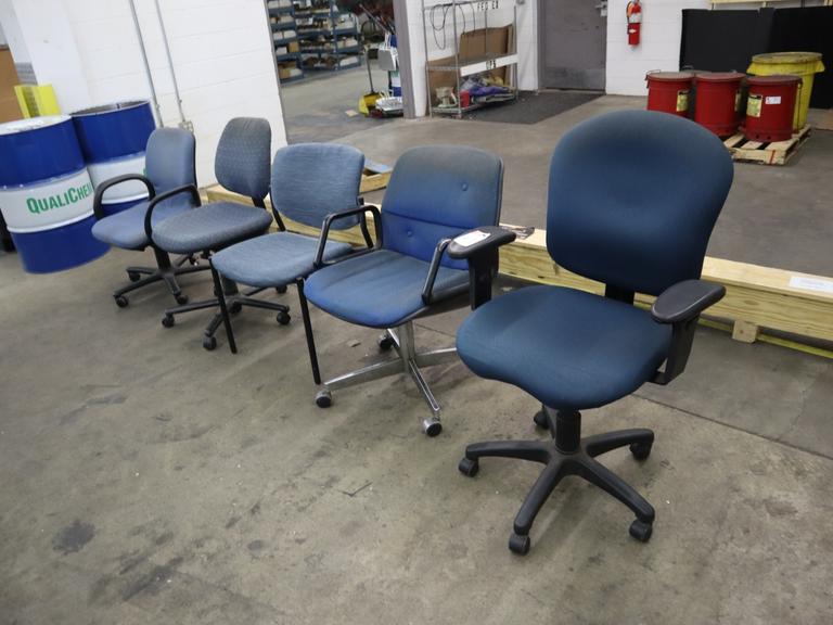 Blue Office Chairs (5)