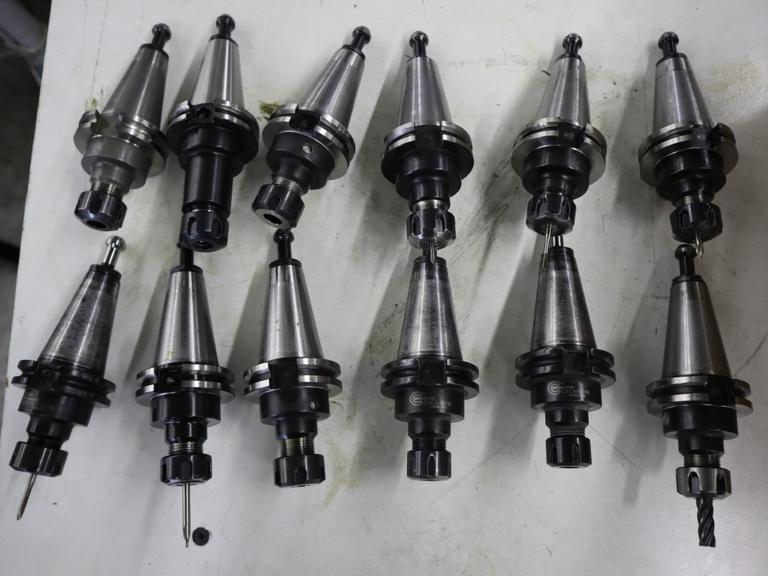 CAT40 ER16 Collet Type Tool Holders (10pcs), Various Brands