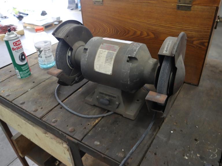 Buffalo B-8 8" Double End Grinder, Bench Model, 3/4 HP, 3450 RPM - Singe Phase