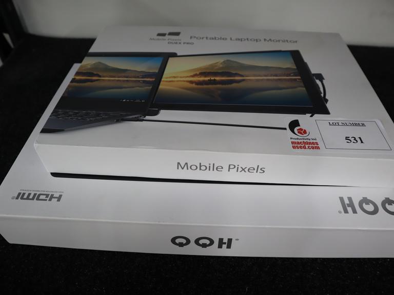 QQH and Mobile Pixels Portable Laptop Monitors in Boxes