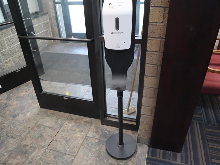 Gianisan Floor Mount Hand Sanitizer Dispenser, Battery Operated