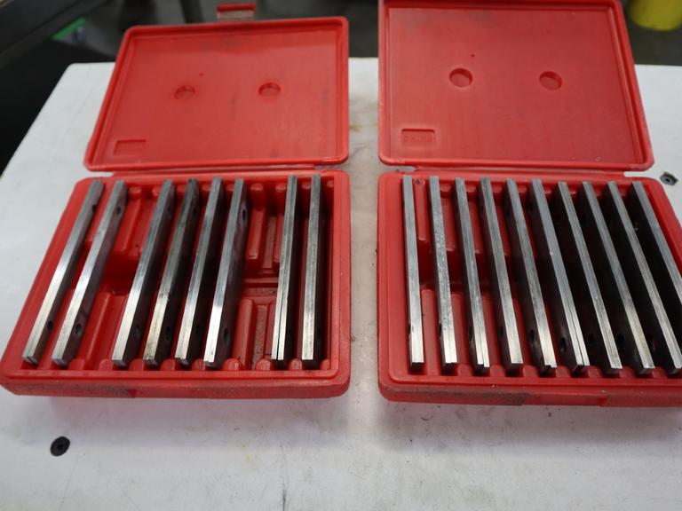 Parallel Sets 6" x 1/8", (2) Sets,  (1) Full Set, (1) Partial 1/2" - 1-5/8"