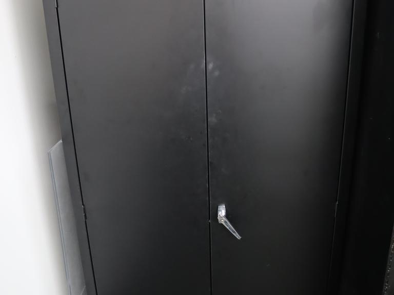 2 Door Metal Storage Cabinet, Locking with 4 Adjustable Shelves