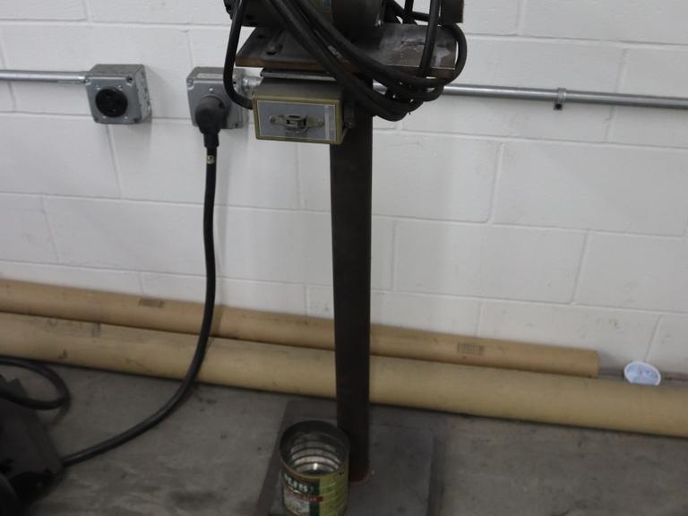 Single End Buffer, 1/2 HP, Single Phase, w Pedestal Base