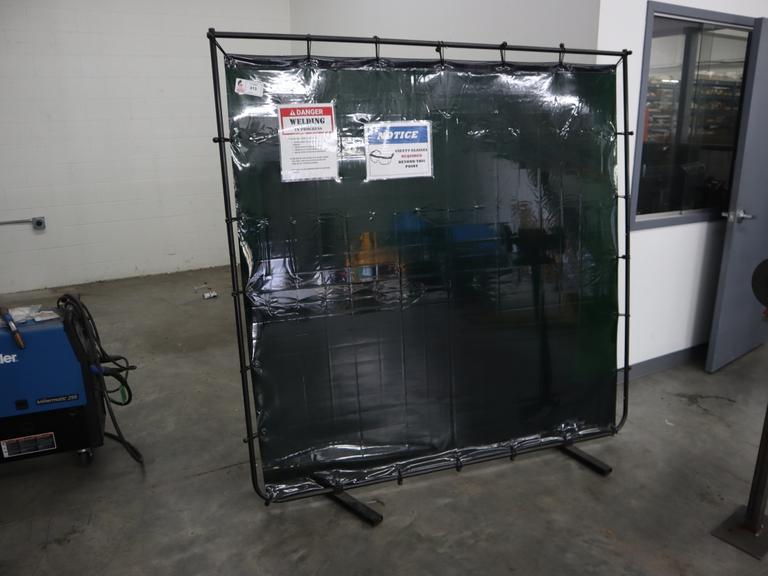 Welding Curtain, 6' x 6' with Stand