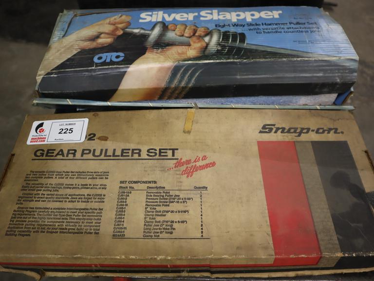 Snap-On Gear Puller Set, OTC Silver Slapper Slide Hammer Puller Set