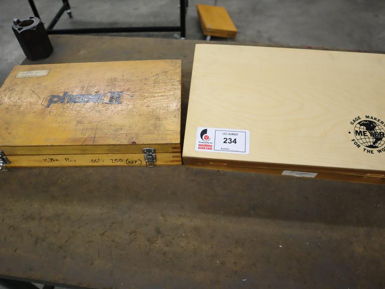 Meyer & Phase II Pin Gage Sets .061" - .250"+, .251"  - .500"+, ***Sets Not Complete**