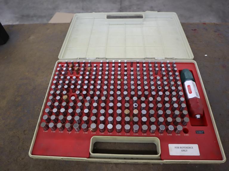 SPI Class ZZ Pin Gage Set .251" - .500", In Plastic Carry Case