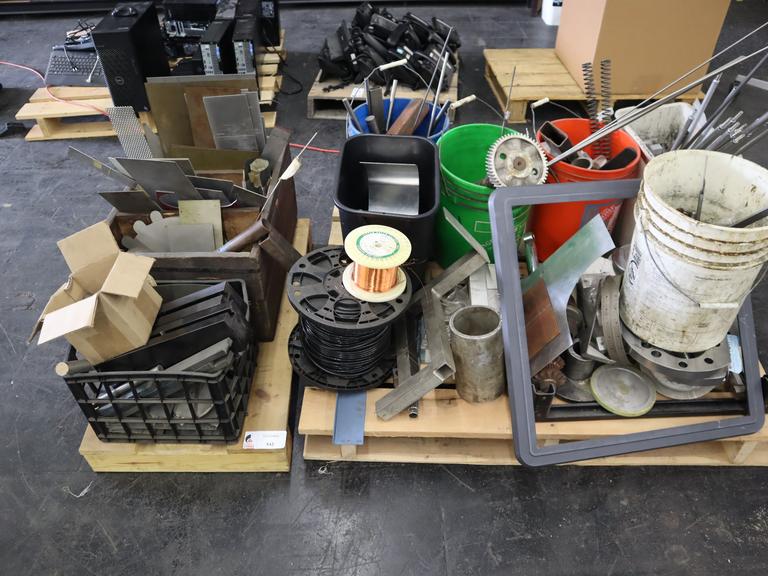 Scrap Materials on Pallets, Mixed, Steel, Aluminum, Copper Wire and More