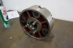 Bison 4-Jaw Scroll Chuck, 2-25" Hole, D1-4" Camlock Back
