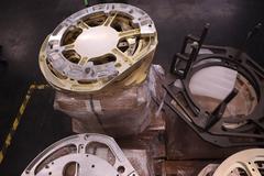 Pallets of Aluminum Scrap Parts and Some Steel Hardware